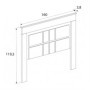 Cabecero c/ Patas Chellen 160cm