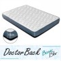 Pack Cama Pocket Blanco Mate + Somier + Colchón Basic 15HR (190x140cm)