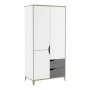 Pack Dormitorio Completo Genius c/ Armario + Somier (200x90cm)