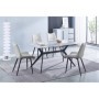 Pack Mesa de Comedor + 4 Sillas Calista (Beige)