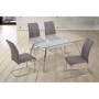 Pack Mesa de Comedor San + 4 Sillas San (Gris)