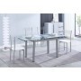 Pack Mesa Extensible Flores + 4 Sillas Modelo 20