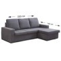 Sofá 2 Plazas + Chaise Long Reversible Manchester (220x140cm)