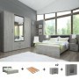 Pack Dormitorio Completo Tiffany c/ Armario + Somier (200x160cm)