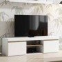 Base TV 2 Puertas Elis Blanco Matte/Naturale